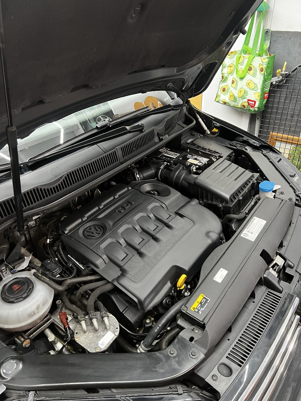 Motorraum nachher – sauber und gepflegt